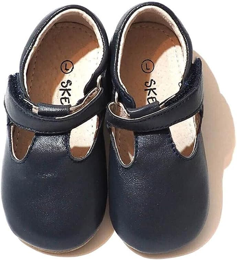 SKEANIE Pre-Walker Leather T-Bar Shoes image number 6