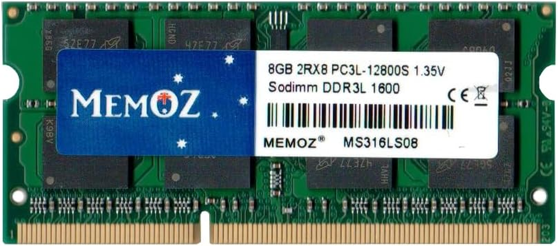 Memoz 8GB DDR3L 1600 Notebook PC3L 12800 Laptop Sodimm 204 Pin 5 Years Warranty RAM Memory image number 1
