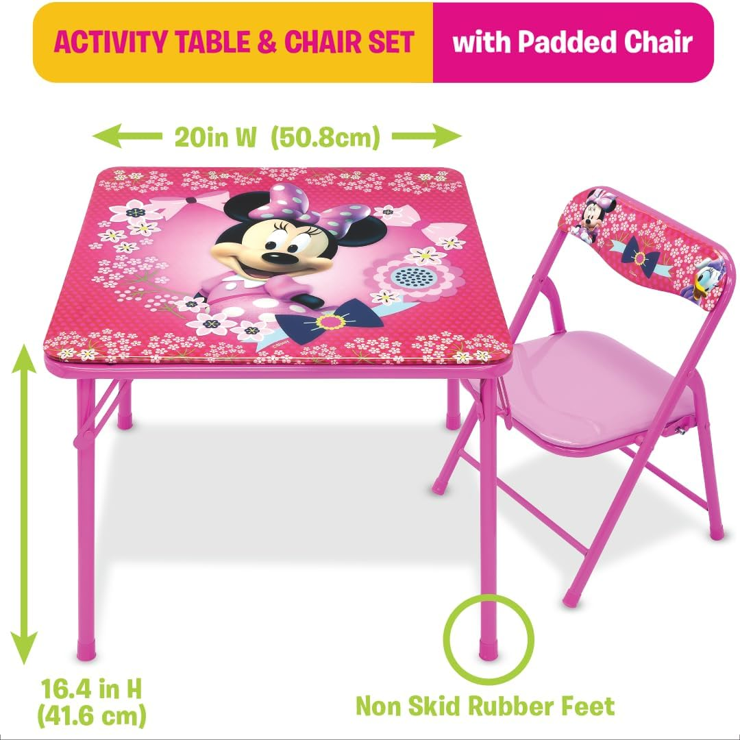 Minnie Mouse Blossoms & Bows Jr. Activity Table Set with 1 Chair image number 3