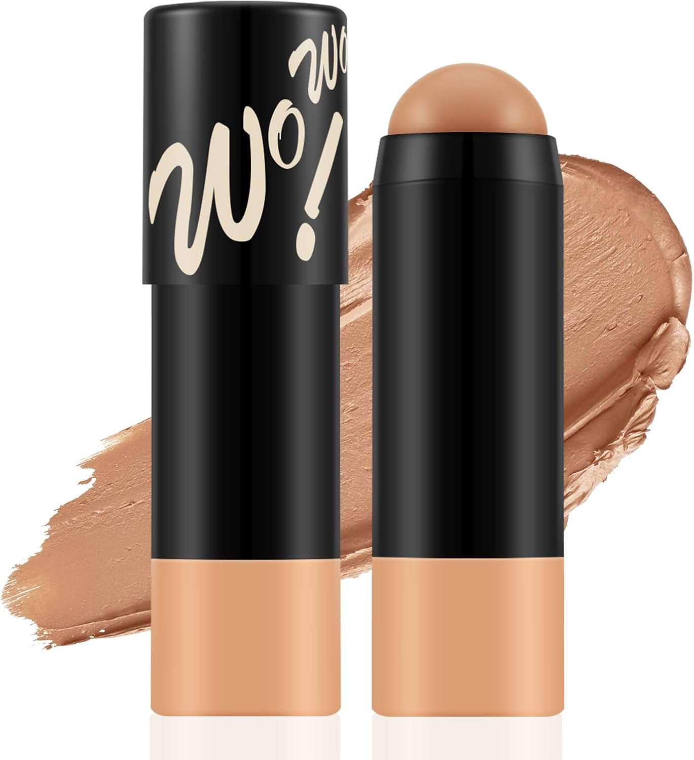 Matte Foundation Stick,Lightweight Buildable Full Coverage, Longwear Face Foundation，Concealer Stick,Waterproof
