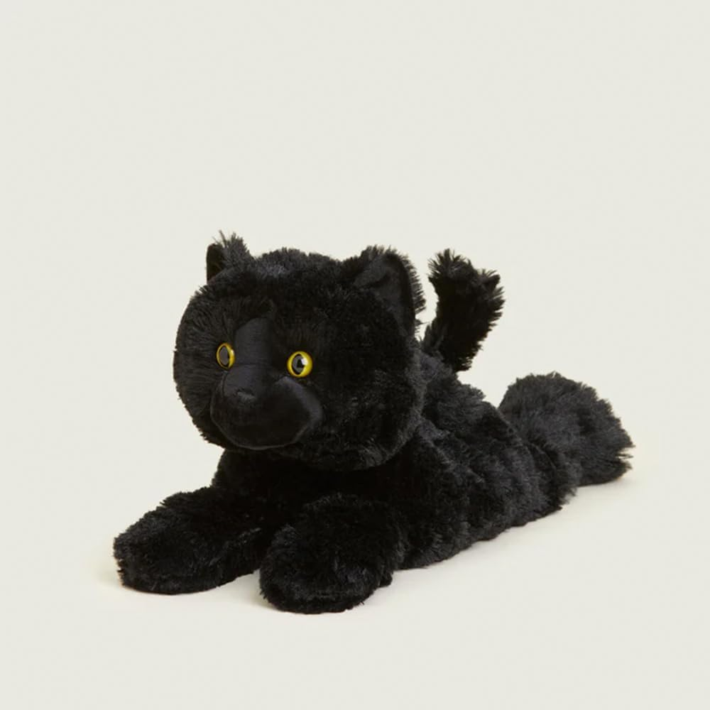 Warmies Plush Black Cat Microwavable Weighted Teddy with French Lavender Scent, Hot or Cold for Cool Relaxation and Warm Relief image number 2