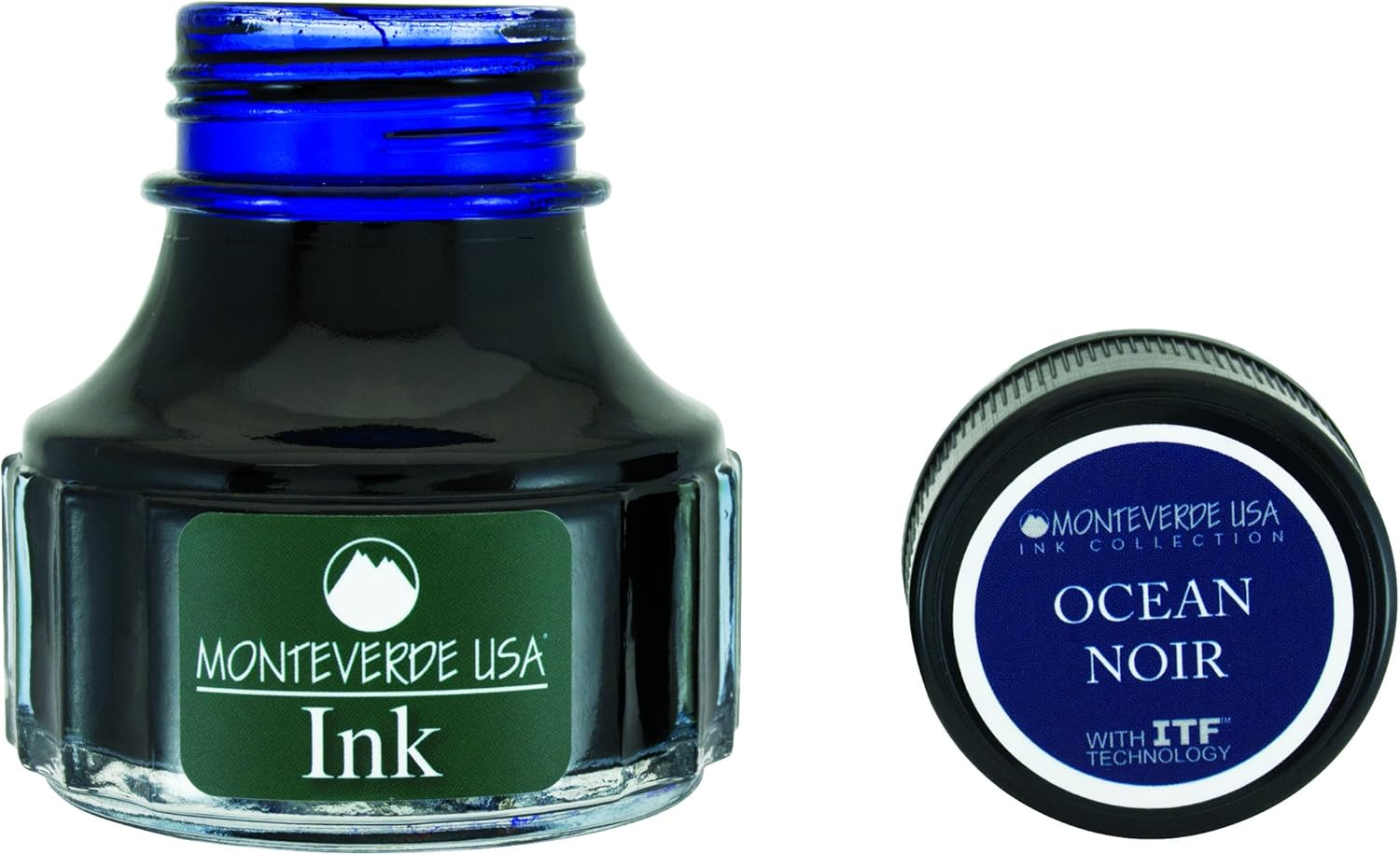 Monteverde Noir Collection 90 Ml Ocean Noir Ink Bottle, Blue-Black image number 1