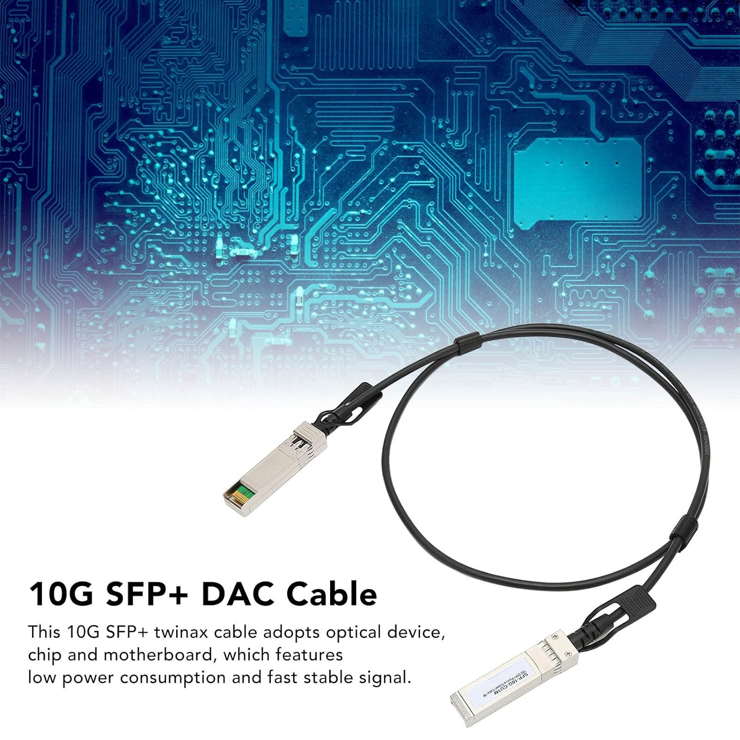 10G SFP DAC Cable - High Speed, Stable, Plug and Play, Zinc Alloy & PVC Material image number 2