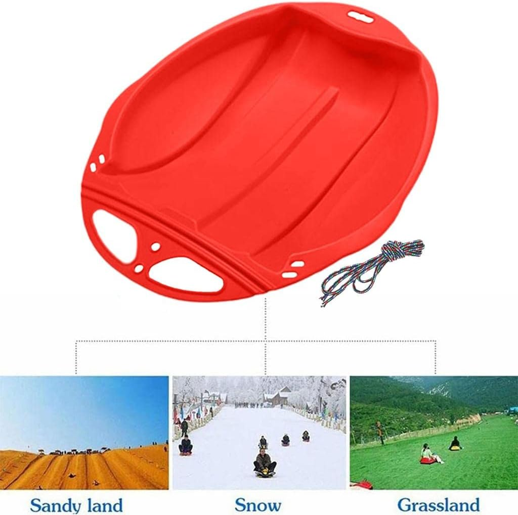 Generic Heavy Duty Snow Sled - Winter Snow Sledge Toboggan Winter Toy for Kids and Adults image number 1