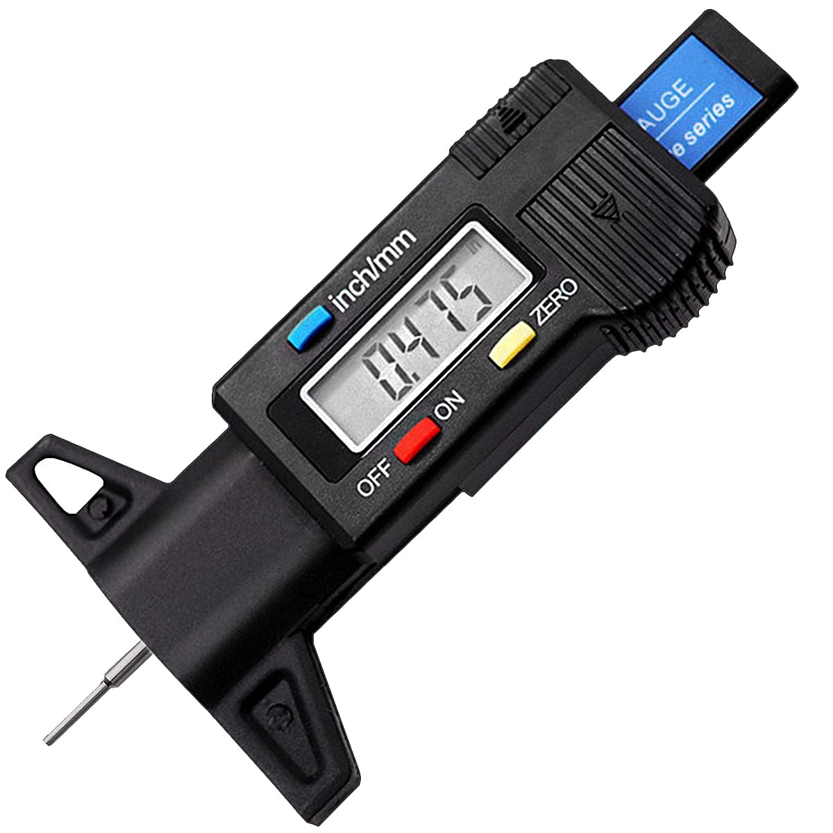 Tire Tread Depth Gauge, Digital Tire Tread Depth Gauge LCD with Inch and MM Conversion of 0-0.98 Inches, Tread Checker Tire Tester for Cars Motorcycle Trucks Vans SUV (Black) image number 4