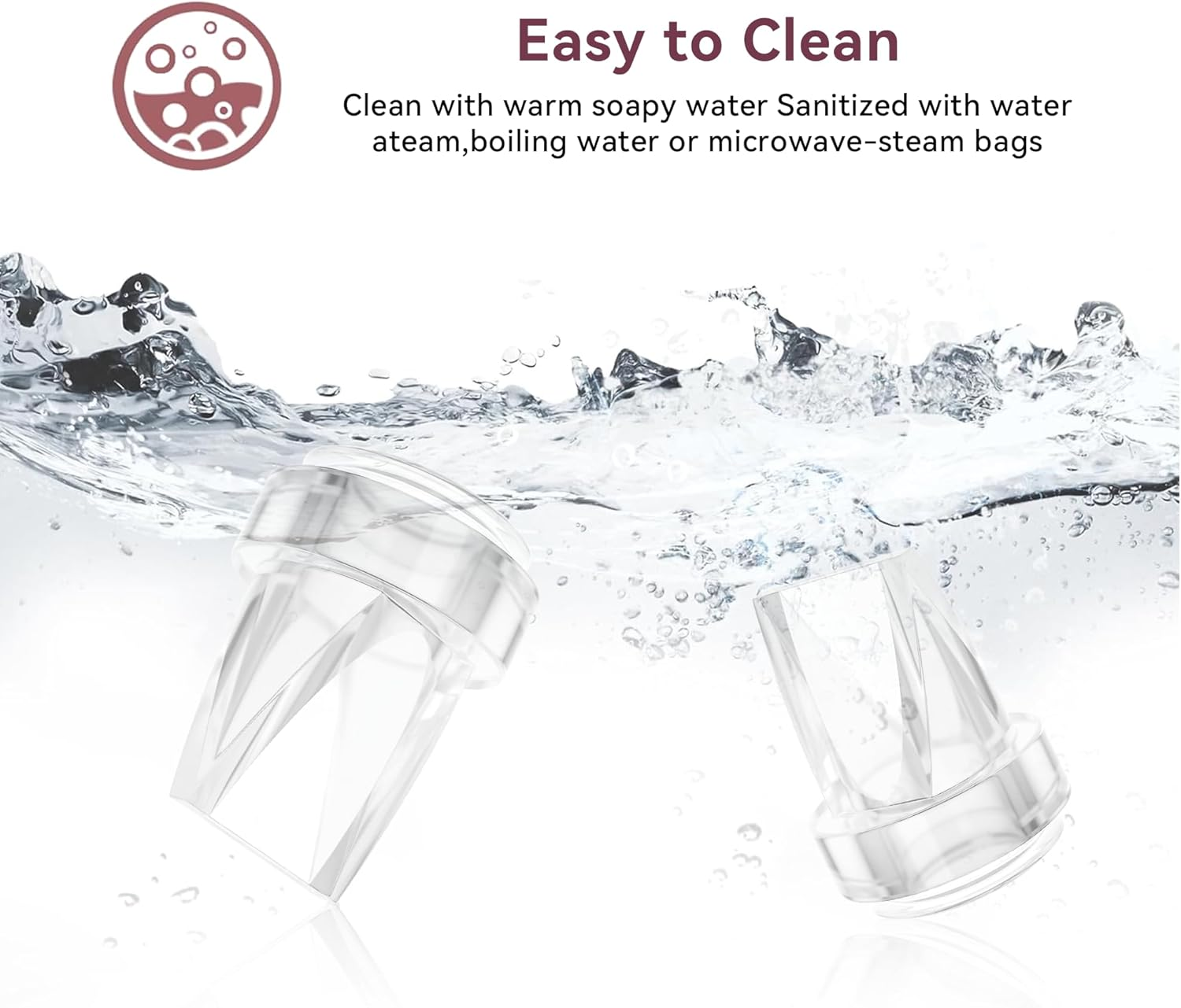 10PCS Duckbill Values Compatible with Eufy E10 S1 S1 Pro Mommed S21,S32 Breast Pump Replacement Pump Parts Accessories image number 5