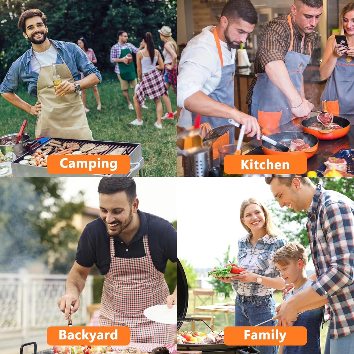 34PCS Griddle Accessories Kit, Flat Top Grill Accessories Set for Blackstone, Grill Spatula Set with Enlarged Spatulas, Basting Cover, Scraper for Outdoor Barbecue image number 2