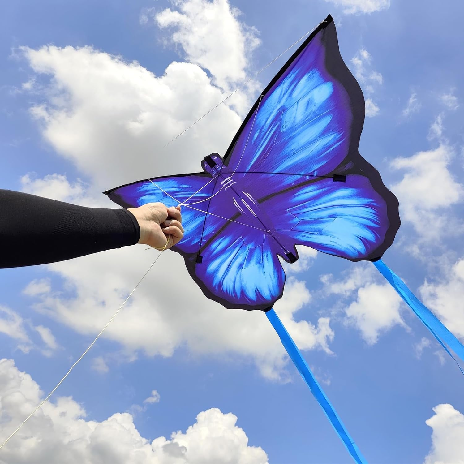 Simxkai Rainbow Delta Kite Butterfly Kite Octopus Kite Pocket Kite for Kids Adults Easy to Fly (2/3/4 Pack) image number 3