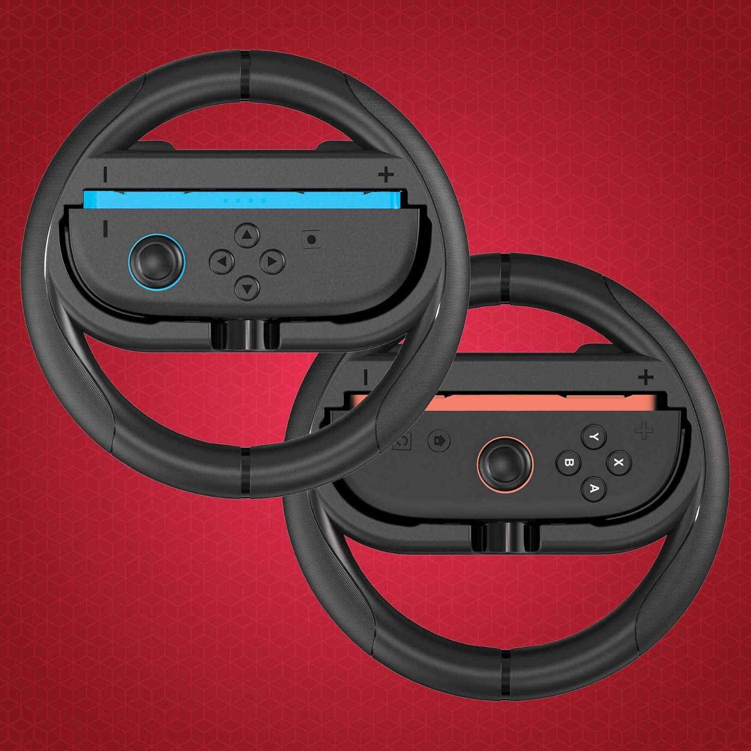 Powerwave Steering Wheel Twin Pack for Nintendo Switch 2, Fit Either Joy-Con, Ergonomic Design, SL and SR Buttons