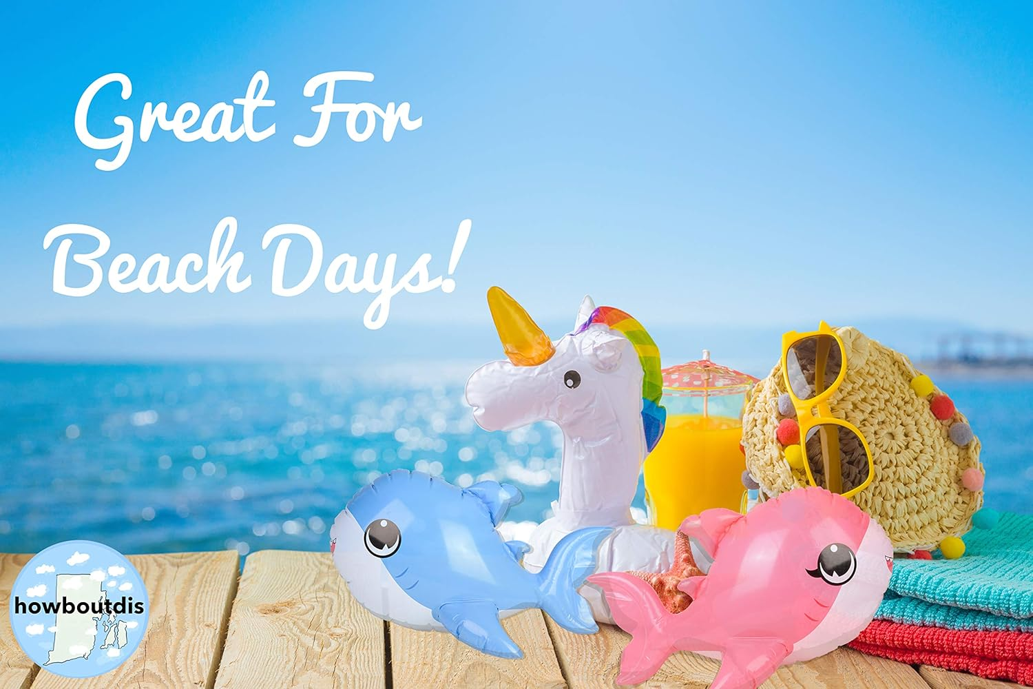 (3 Pack) of Fun Inflatable Pup Sharks- Blue, Light Blue and Pink -Perfect for Birthday Parties, Pool Parties or Even Bathtub Play! Everyone Will Love These Cute Inflates! image number 1