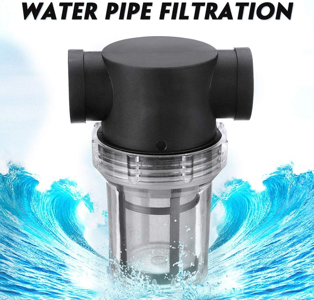 EKDJKK 1 Inch Inline Mesh Strainer, Water Pump Strainer, Garden Hose Sediment Filter, Water Pump Filter, Pipeline Sprayer, Fits for RV Water Tank Pressure Washer Outdoor Hose, 40 Mesh image number 5