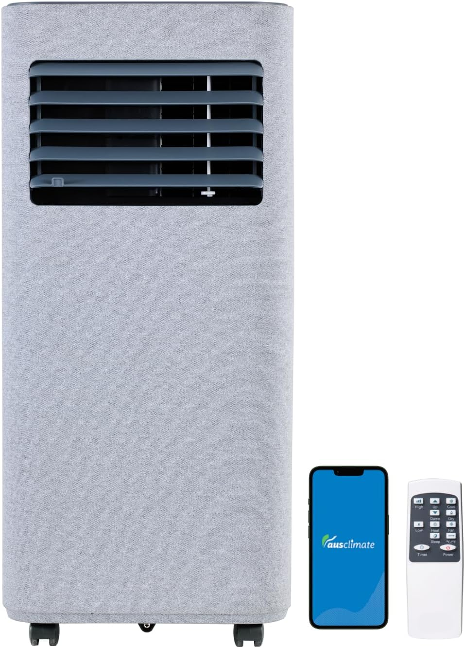 Ausclimate 2.05Kw Smart Compact Portable AC, Stone Grey
