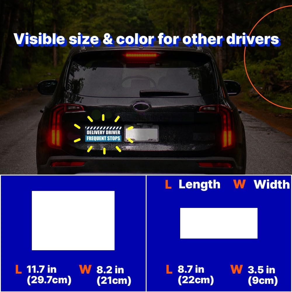 GEEKBEAR Delivery Vehicle Car Magnet (Set of 3)&hellip; (Red) image number 5