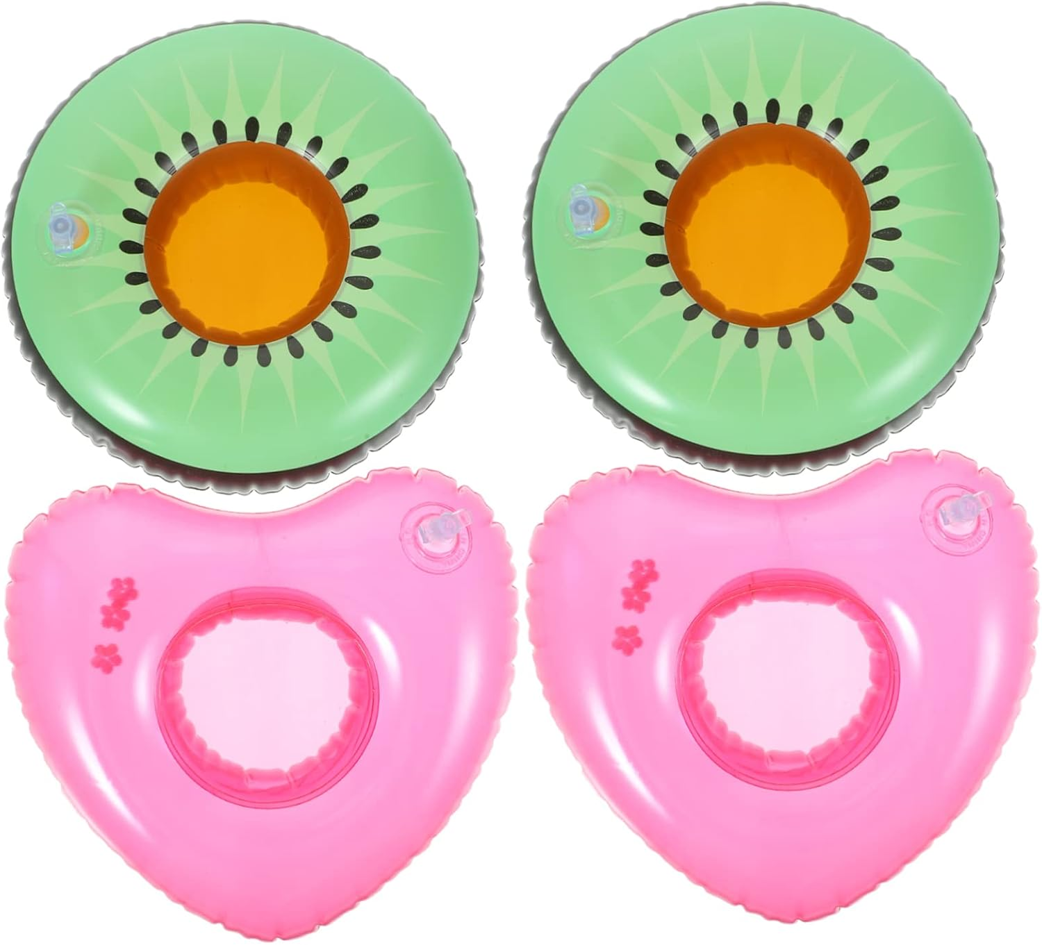 SAFIGLE 4Pcs Inflatable Drink Holder Pool Drink Float Inflatable Cup Holders for Adults Swimming Pool Party image number 1