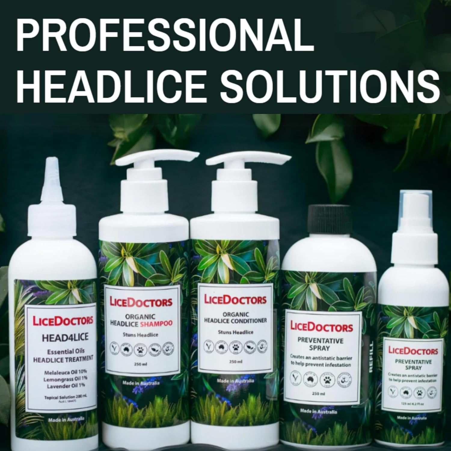 Licedoctors Head Lice Treatment Oil | Natural Essential Oils for Head Lice Care | Australian Made | 200Ml