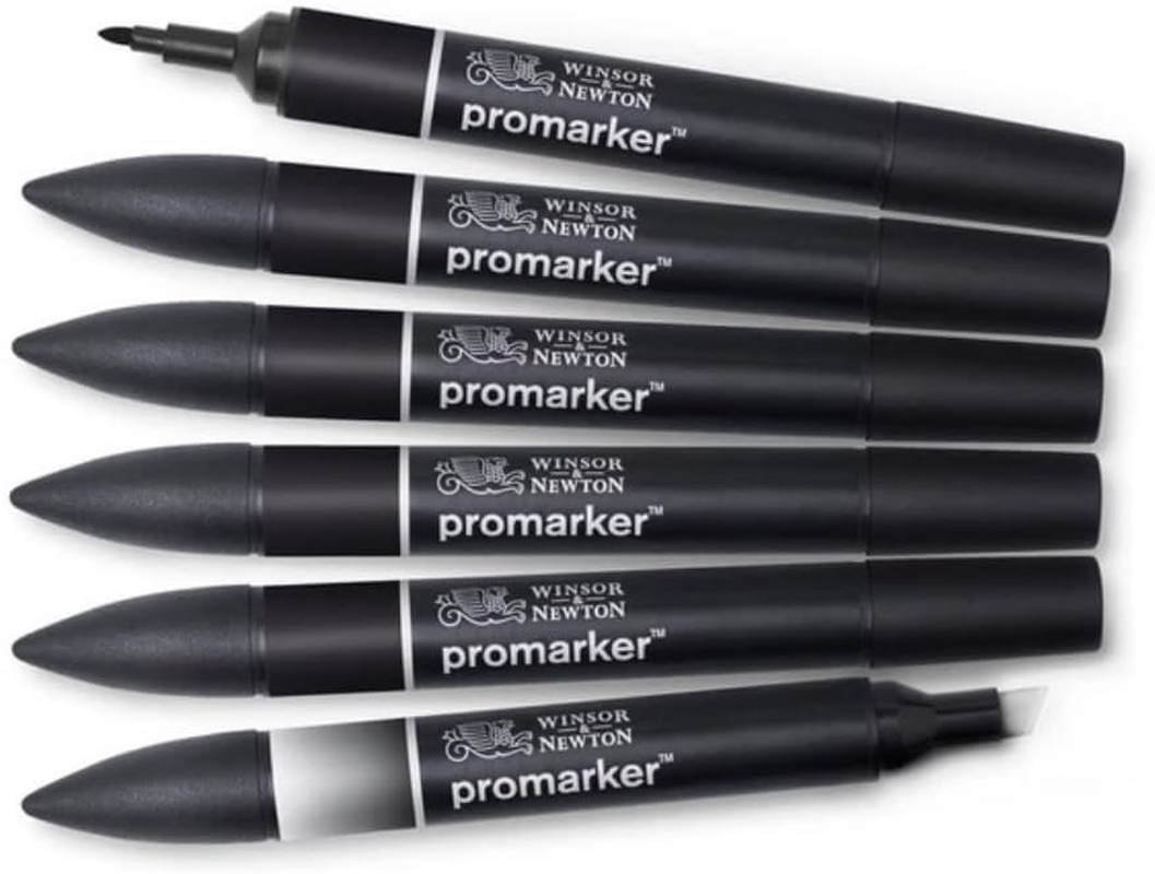 Winsor & Newton Promarker, Pastel Tones (Set of 6)