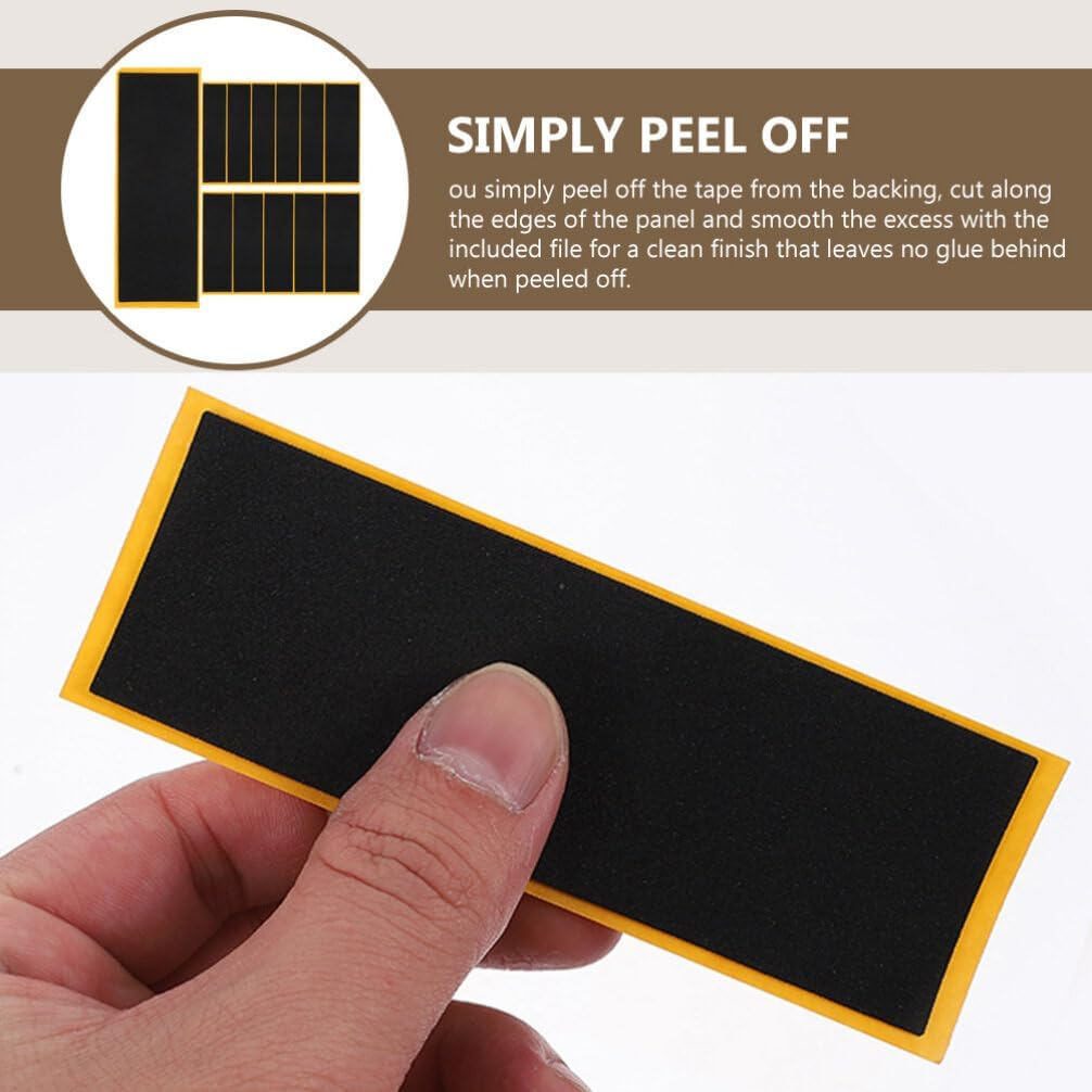 Ibasenice Fingerboards Grip Tape, Skateboard Grip Tape Stickers Adhesive Foam Tape Soft Easy Peel Foam Grip Tape,110Mm X 38Mm image number 4