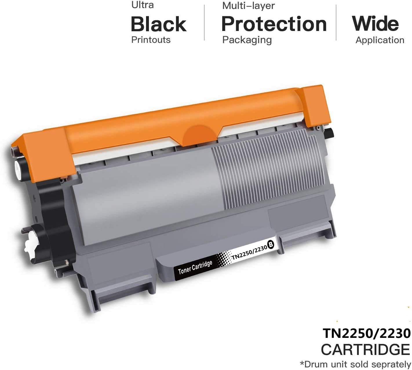 1 Pack TN2250 Toner Compatible with Brother HL2240D HL2242D HL2250DN HL2270DW MFC7360 MFC7362 MFC7460DN MFC7860DW DCP7060D DCP7065DN DCP7070DW(1 Pack) image number 3