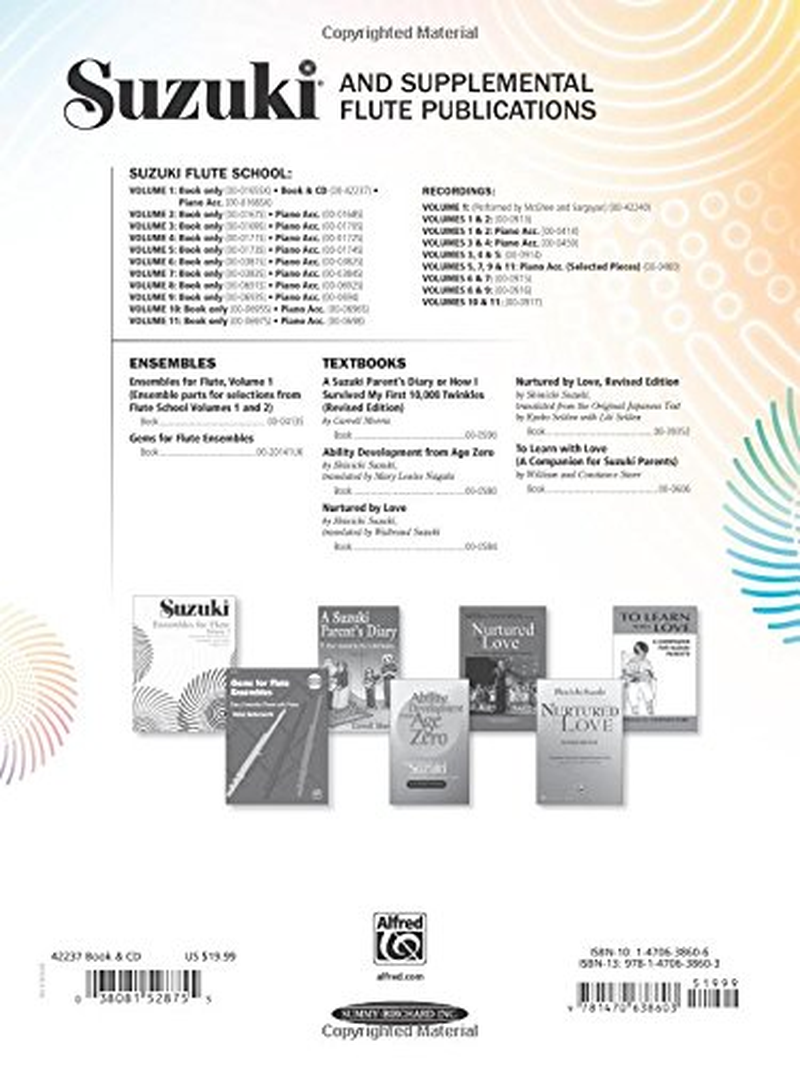 Suzuki Flute School, Vol 1: Flute Part (Book & CD): International Edition image number 1