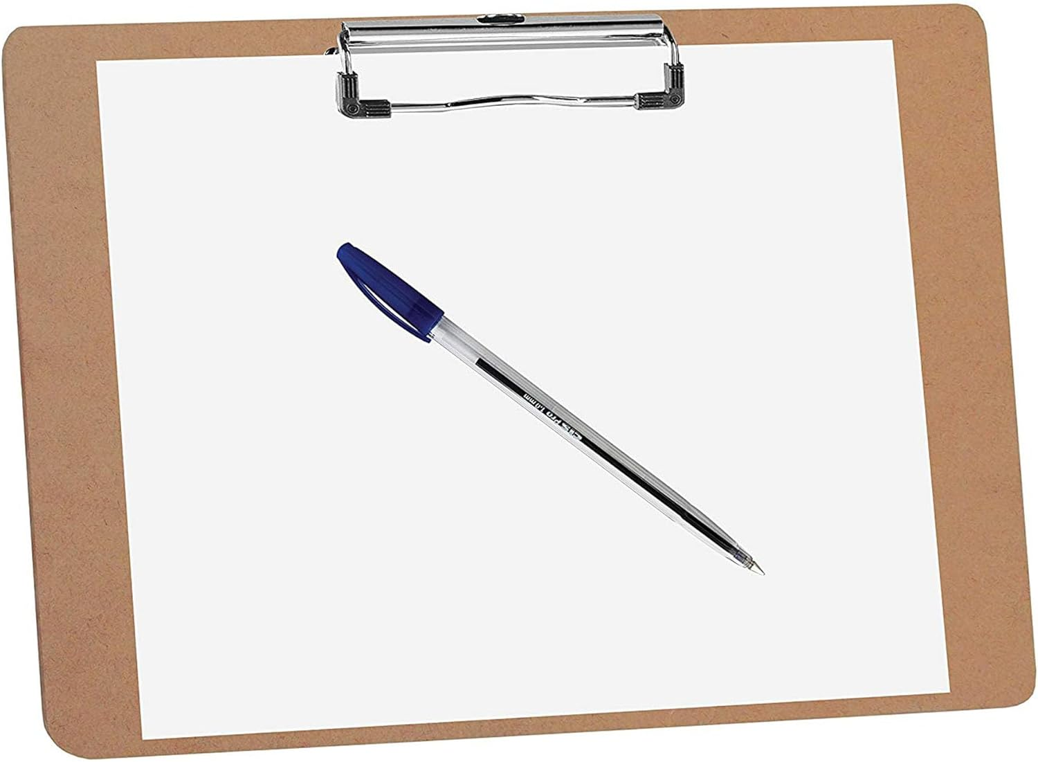 Acrimet Landscape Clipboard Letter Size A4 (13&rdquo; X 9 1/16&rdquo;) &ndash; Low Profile Wire Clip with Hanging Loop &ndash; Durable Hardboard Writing Board Horizontal 3Mm Thick Wood &ndash; Eco FSC Certified &ndash; 6 Pack image number 5