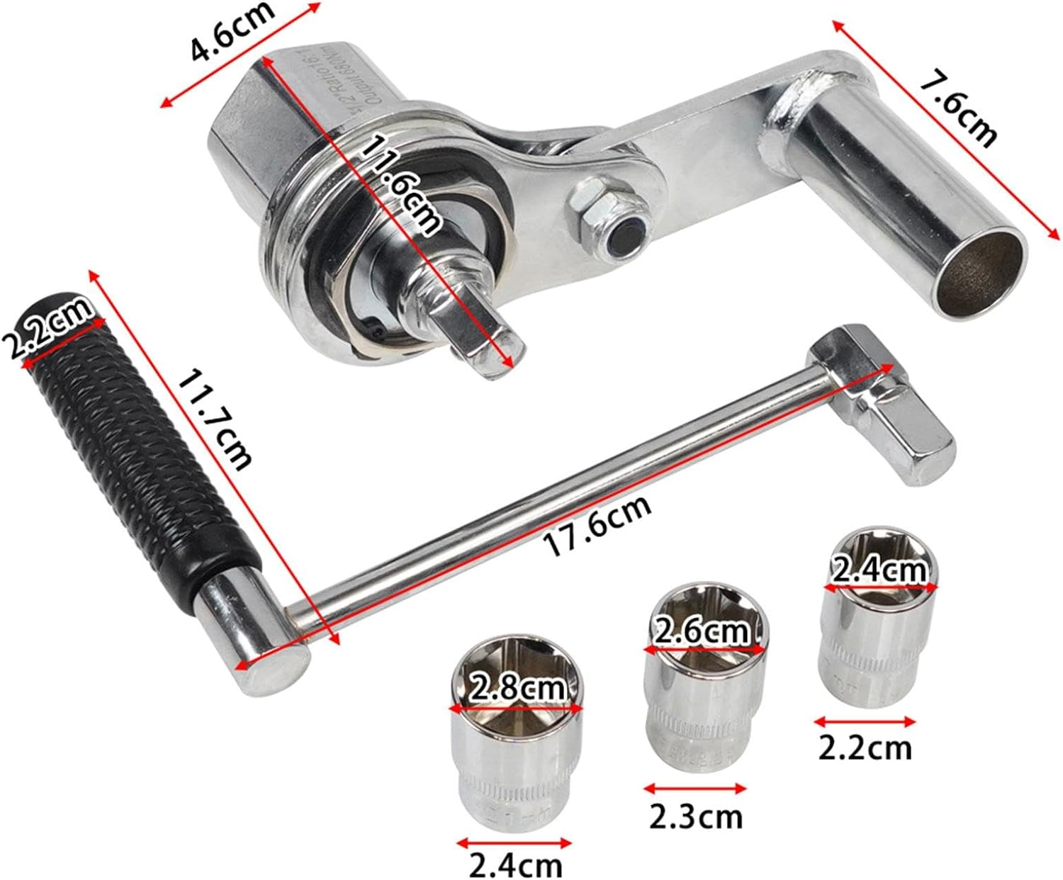 Generic Torque Multiplier Wrench Easy to Carry Manual Tool for Vehicle Auto Car