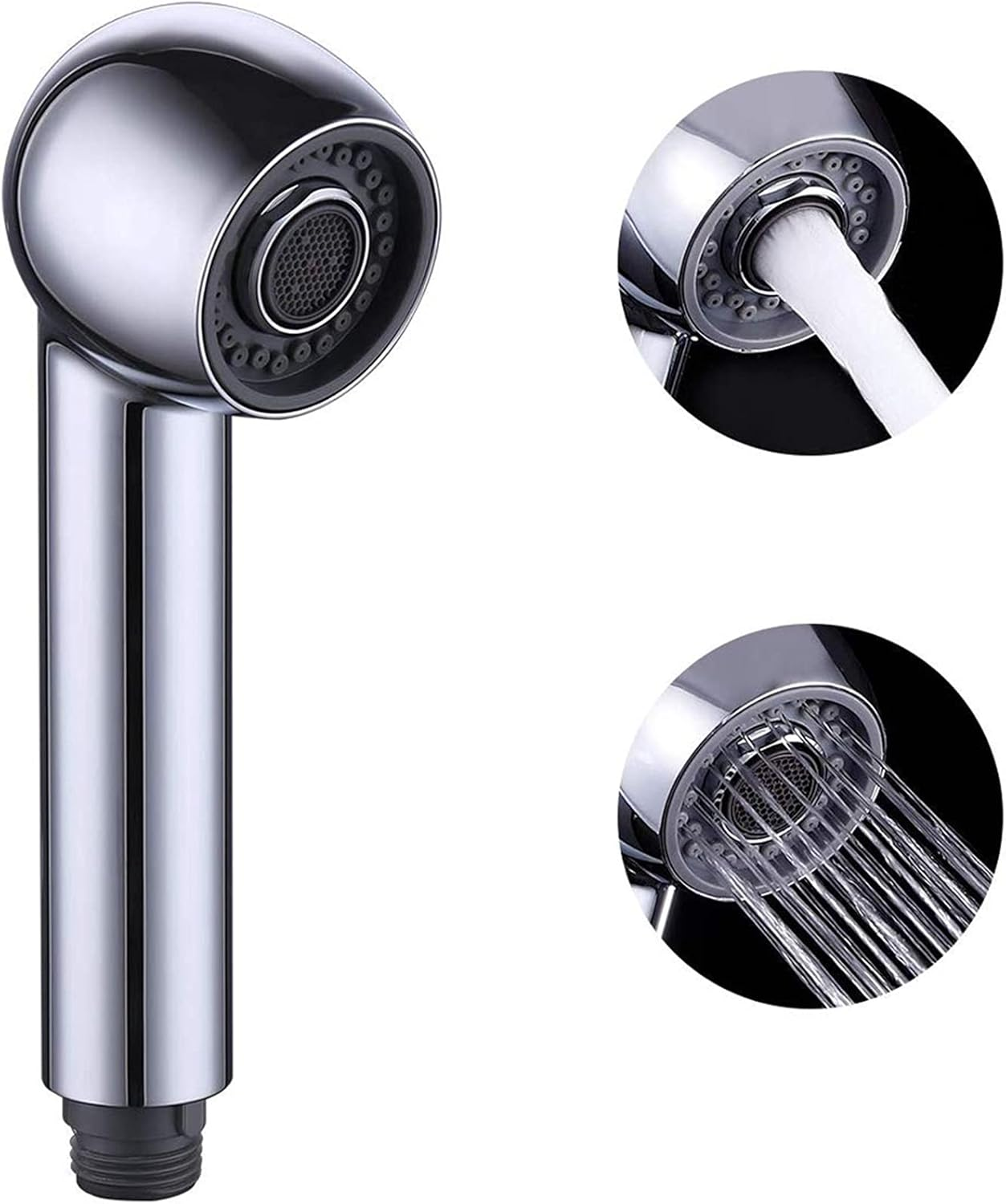 LESANGBAIHUODIAN Kitchen Sink Pull down Faucet Head Replacement 2-Functions Pull Out Sprayer Head Chrome Polished (Color : Picture)