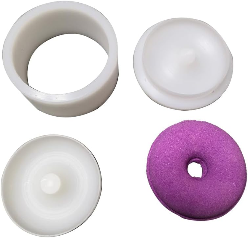 Plastic 3D Bath Salt Ball round Solid Ball Shaped Doughnut-Shaped Shampoo Press Bar Mold 2.5Inch 6.35CM Diameter Max Volume 95G Bath Bomb Soap Mold (Sphericity) image number 2