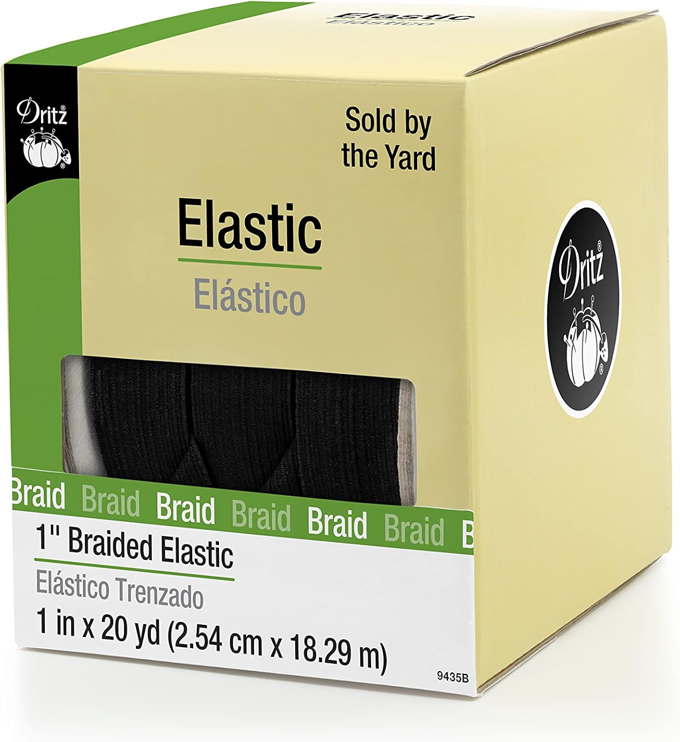 Dritz 3/8" Braided, White, 60 Yd Elastic, 3/8-Inch by 60-Yard image number 5