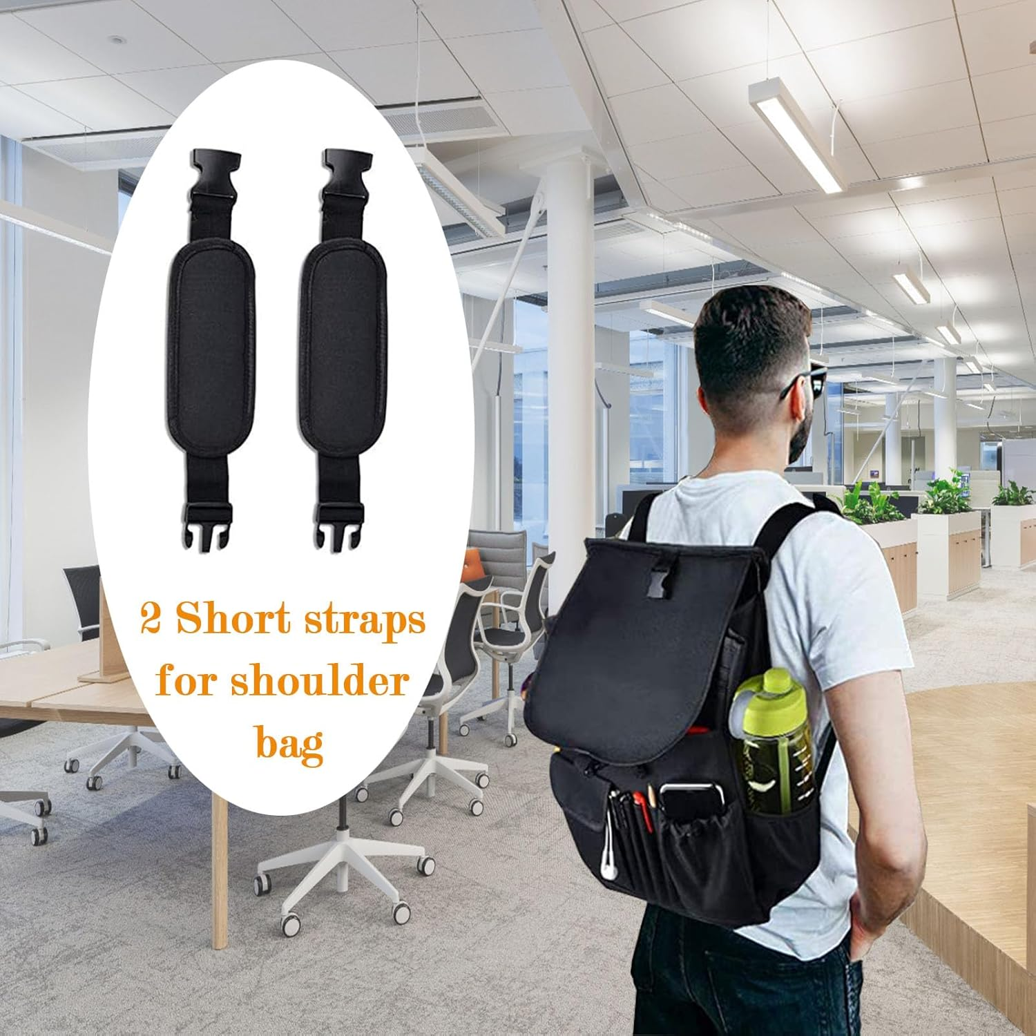 Car Seat Organizer,Car Organizer Can Be Hung or Carried over Both Shoulders,Backseat Cars Organizer with Laptop Storage or Car Truck Trunk Van image number 5