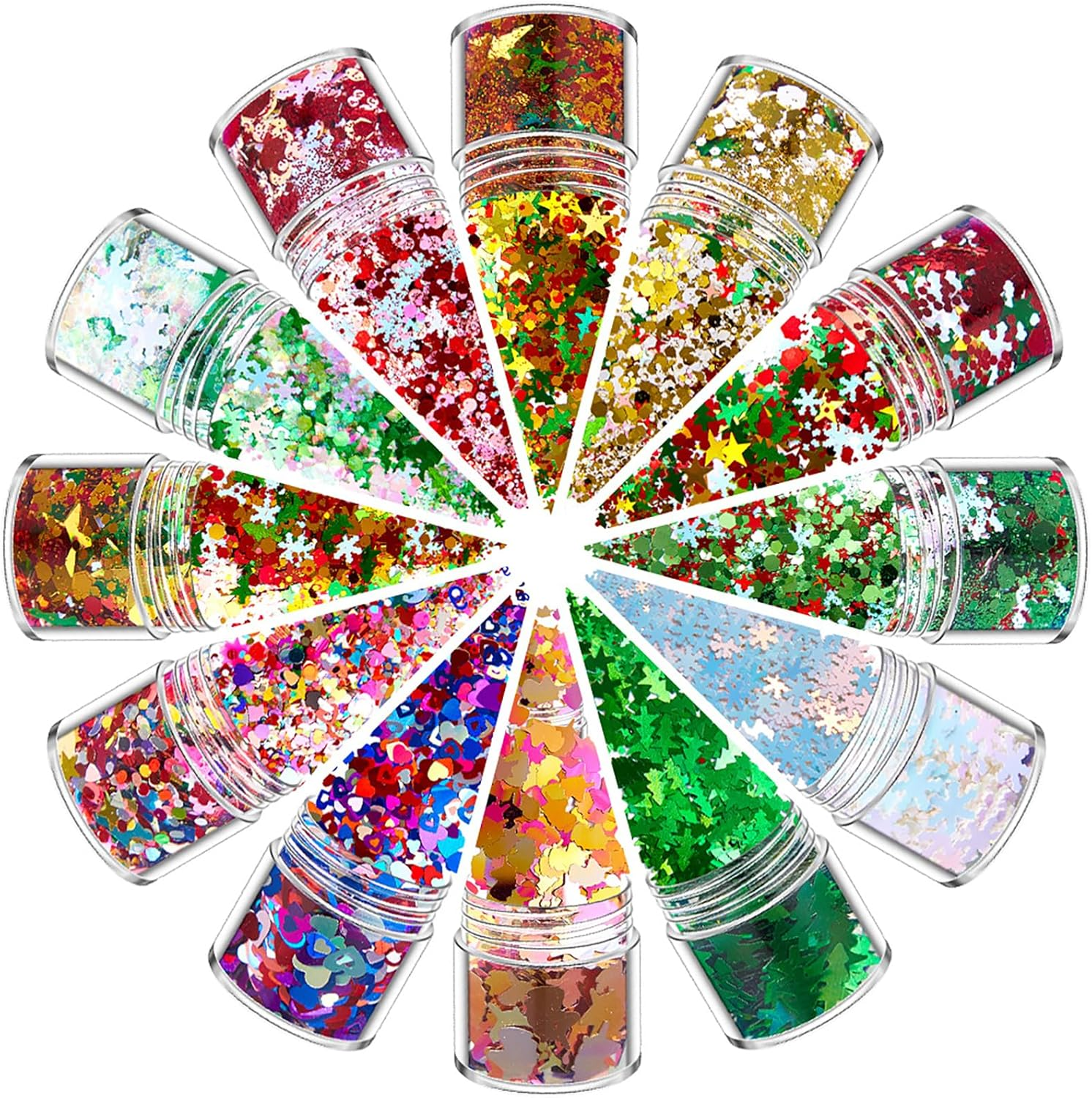 Roseflower Holographic Chunky Glitter, Mix Multi Flakes Dreams Iridescent Festival Cosmetic, Body Face Eye Hair Nail & Eyeshadow, Decoration Perfect Halloween, Resin, Slime, Tumbler, Craft, Makeup