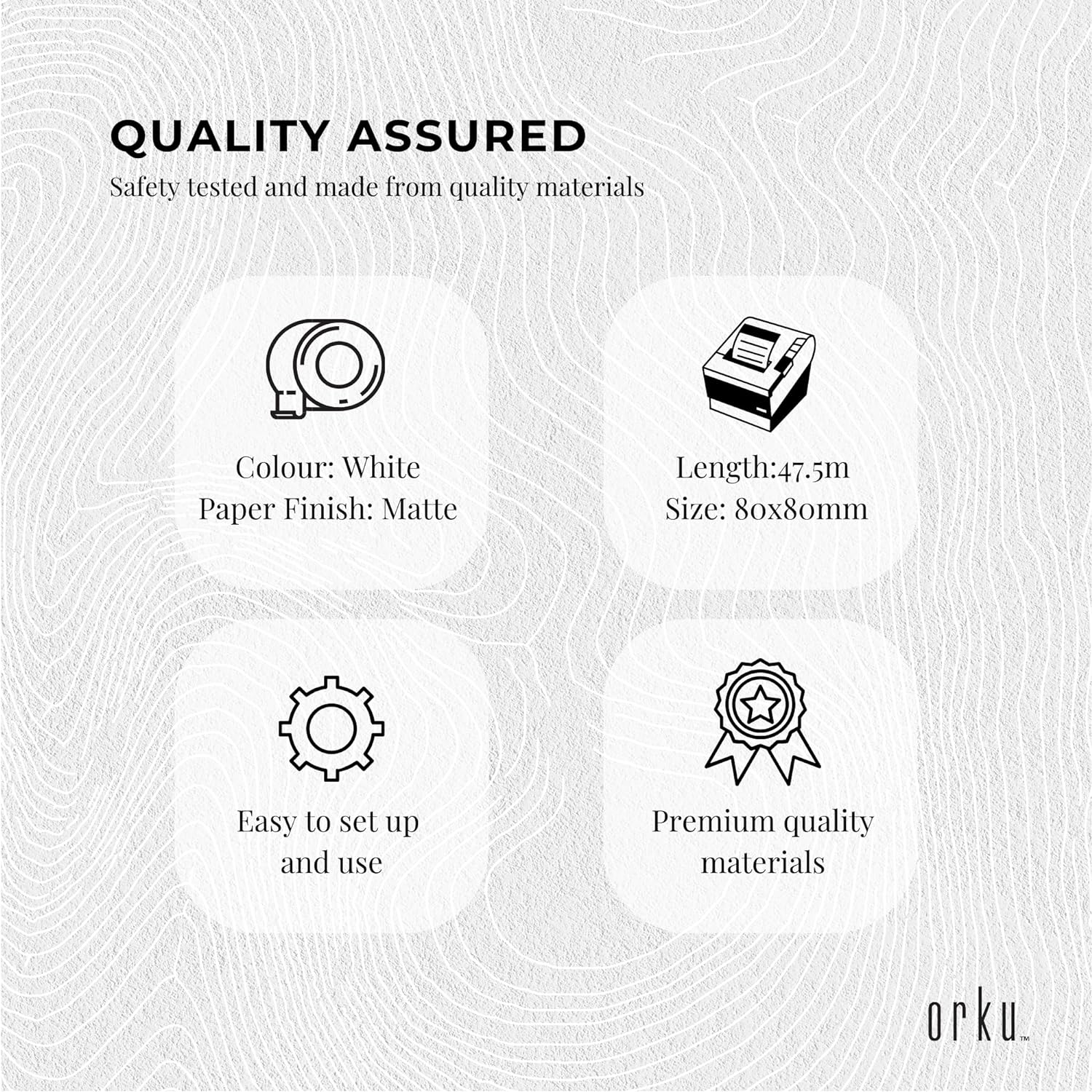 60X Thermal Paper Rolls 80X80Mm - 47.5M Register EFTPOS POS Receipt Bulk image number 2