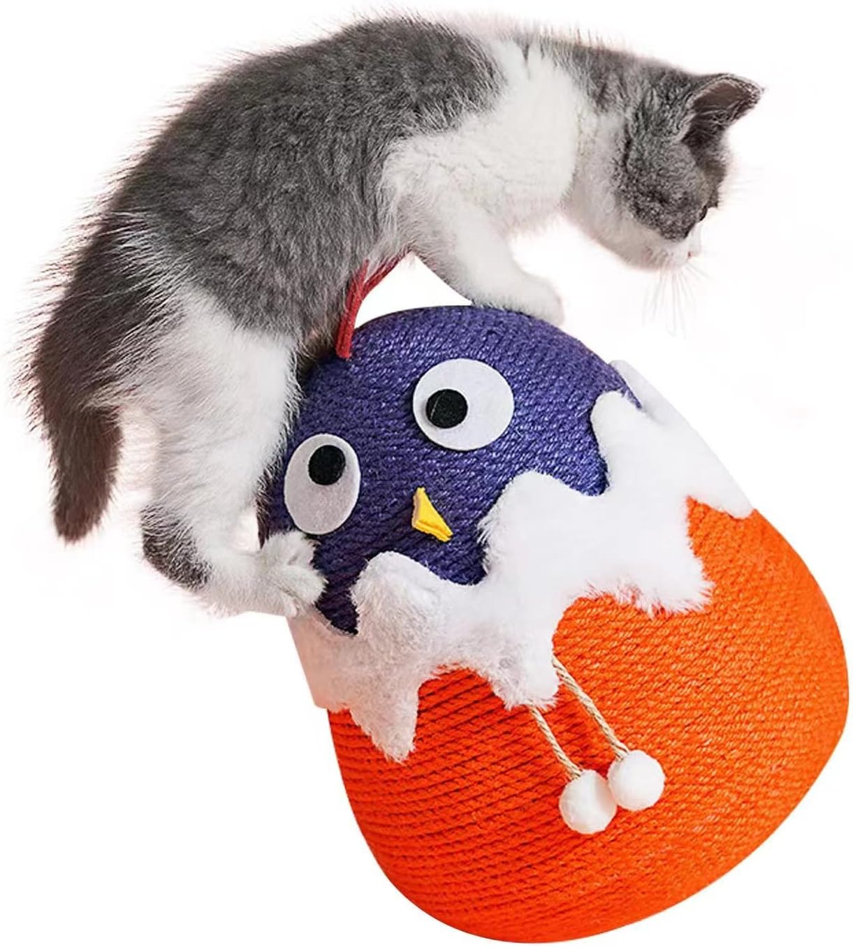 Cat Scratcher Mat, Natural Sisal Cat Scratch Mats, Horizontal Cat Floor Scratching Pad Rug, Protect Carpets and Sofas, Scratching Pads for Indoor Cats(Cat) image number 1