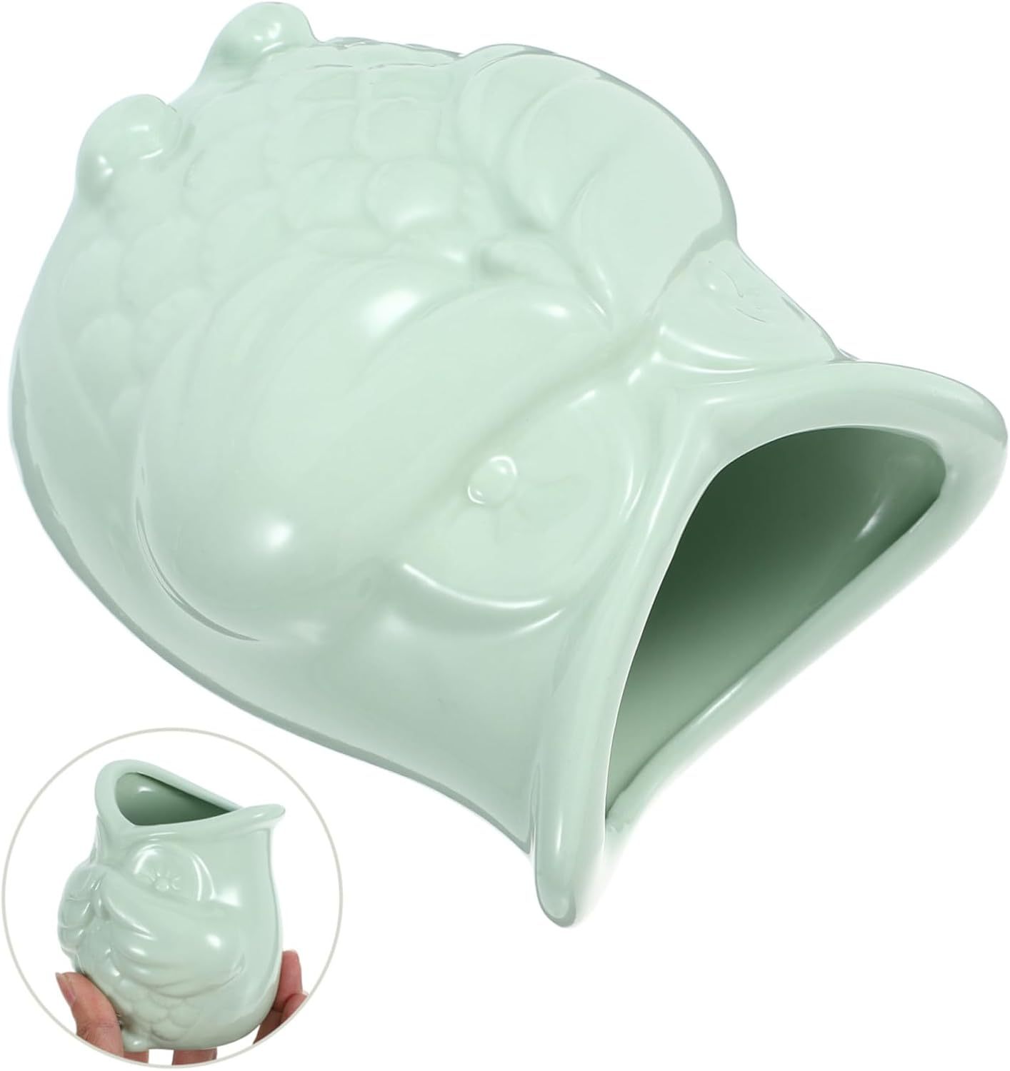 Owl Design Succulent Pot Ceramic Flower Pots for Home Decorative Cactus Planter image number 3