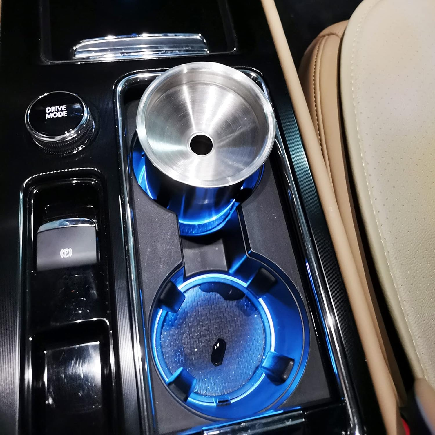 Car Ashtray with Lid Smell Proof, Smokeless Auto Ashtray, Ash Tray for Car Cup Holder, Portable Windproof for Outdoor, Stainless Steel Smoking Accessories for Office Home Use (AA) image number 1