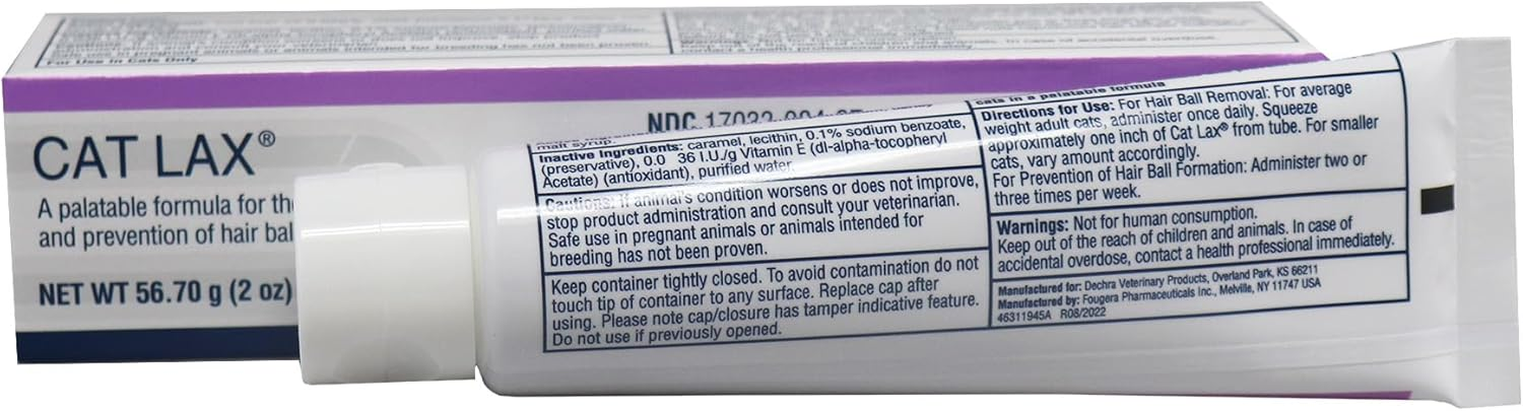 Catlax for Hairball Elimination and Prevention in Cats, 2 Oz image number 1