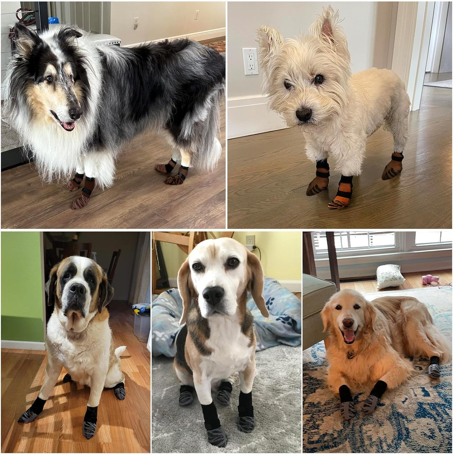 Hcpet Anti-Slip Dog Socks - Premium Non-Slip for Hardwood Floors, Extra Thick Grip That Works Even When Twisted, Preventing Paws from Scalding on Outdoor Pavement (Grey, XS) image number 4