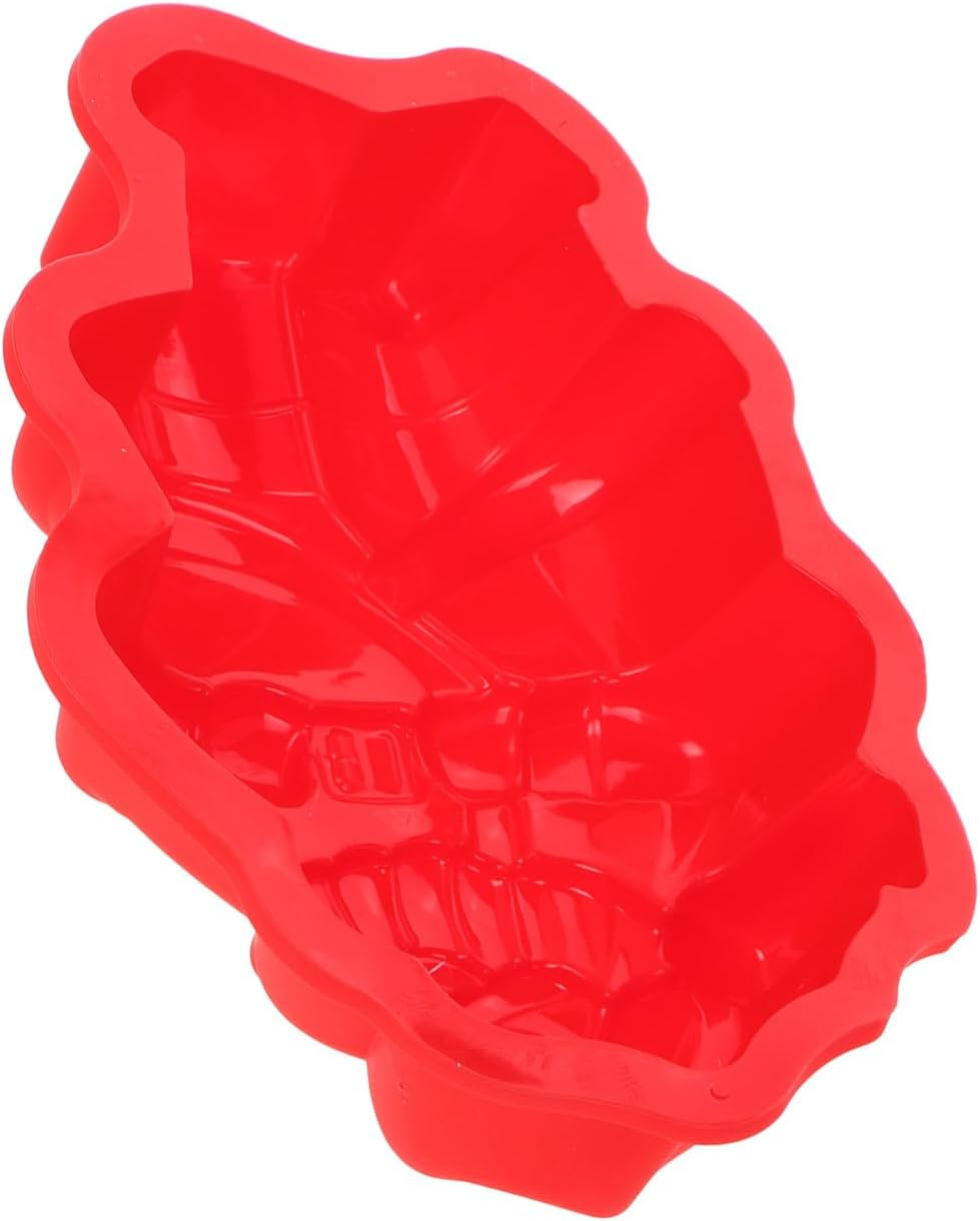 Amosfun Santa Claus Silicone Baking Mold for Christmas Cookies DIY Cake Decorating Tools Fondant Molds for Holiday Desserts Random Color image number 5