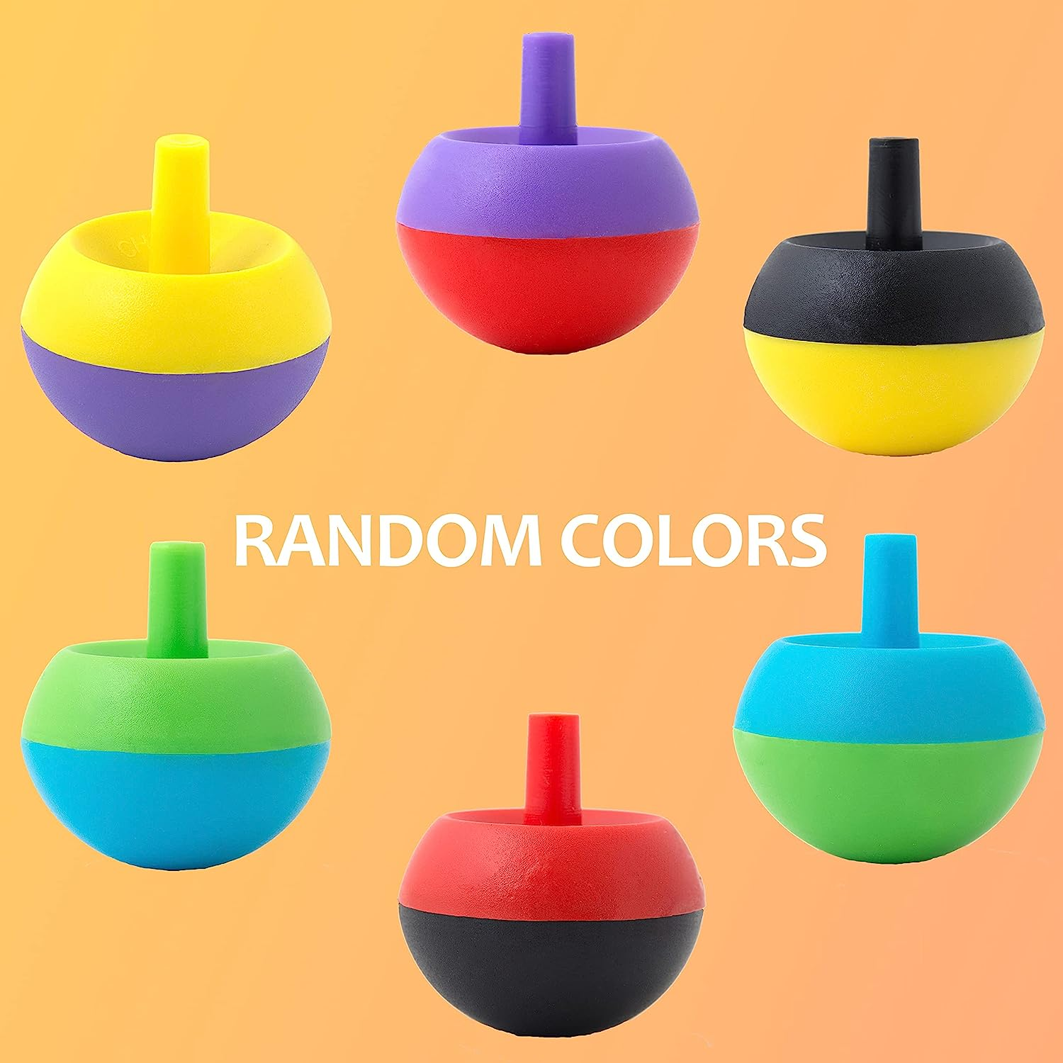 Bulk Toys - Tippy Tops - 30 Pcs Spinning Tops for Kids - Flip Upside down Spinning Toys- Spinning Top Party Favors for Kids - Plastic Spinning Tops Bulk Gifts for Kids image number 4