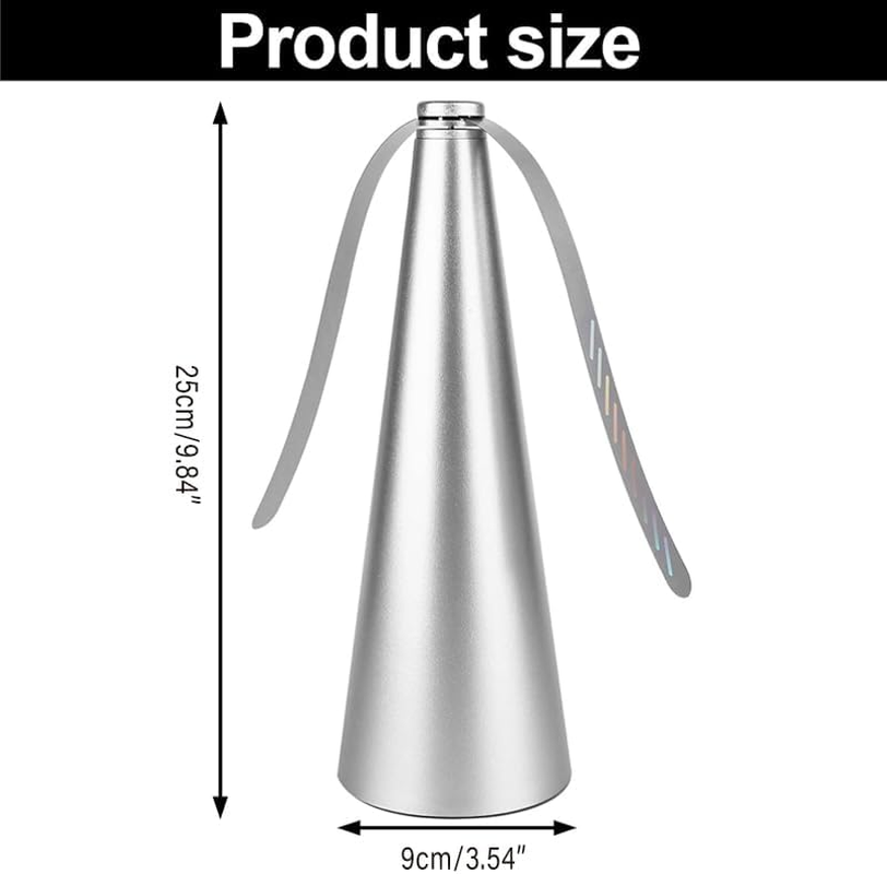 1Pc（Black） Automatic Fly Trap Repellent Fan Keep Flies Bugs Away from Your Food #T image number 6