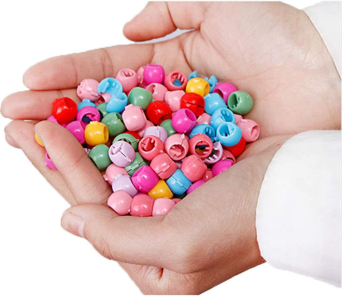 80 Pcs Mini Hair Claw Clips Small Dreadlocks Beads Cuffs Hair Braider for Hair Braiding Tool image number 6
