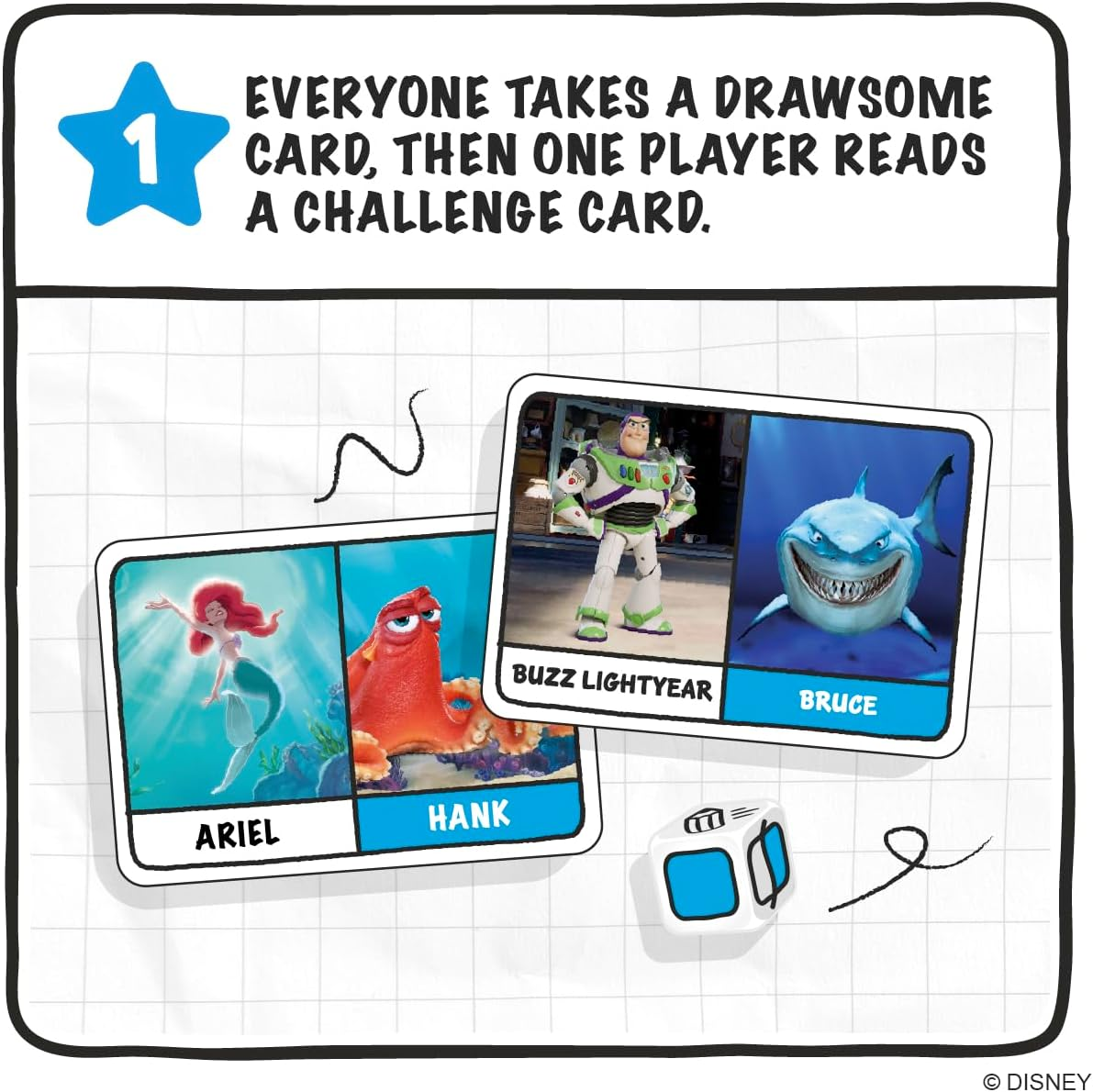 Ridley'S Disney Drawsome: Draw Game - 3 to 10 Players, Ages 6+