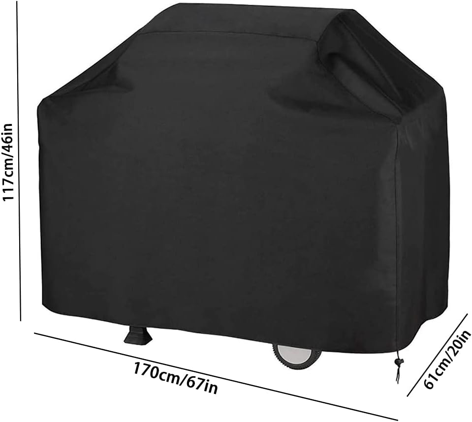 BBQ Cover Adjustable Grill Dedicated Waterproof Gas Grill Cover for Weber Char-Broil Brinkmann Tepro Etc UV &Dust Resistant Oxford Durable Material for Outdoor Indoor (Xl:67In) image number 3