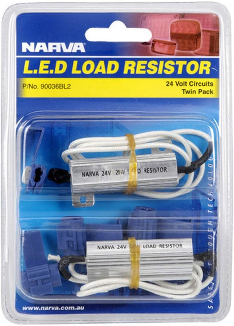 Narva 24V 21W LED Load Resistor 2-Pieces Blister Pack