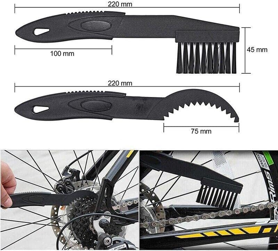 New Bicycle Chain Cleaner Bike Wash Tool Cycling Scrubber Cleaning Brushes Wheel - Universal Fit for Multi & Single-Speed Bikes image number 3