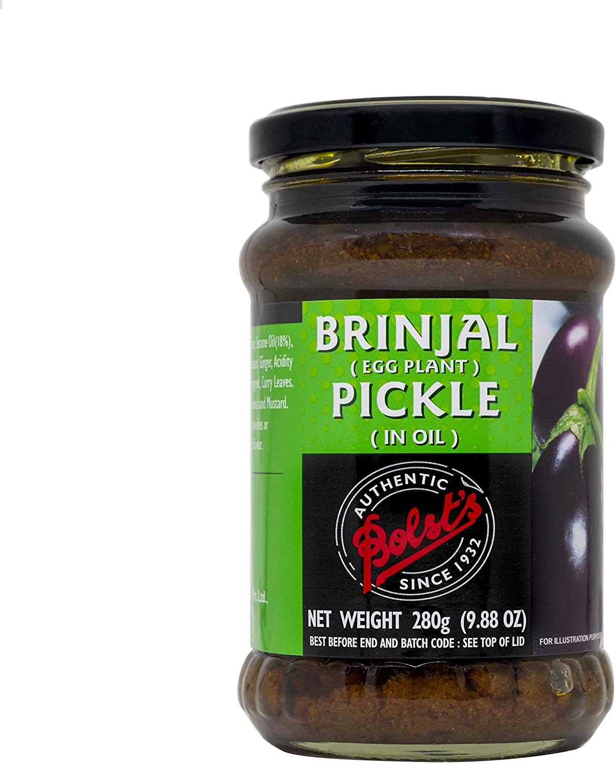 Bolst'S Hot Brinjal Pickle, 280 G