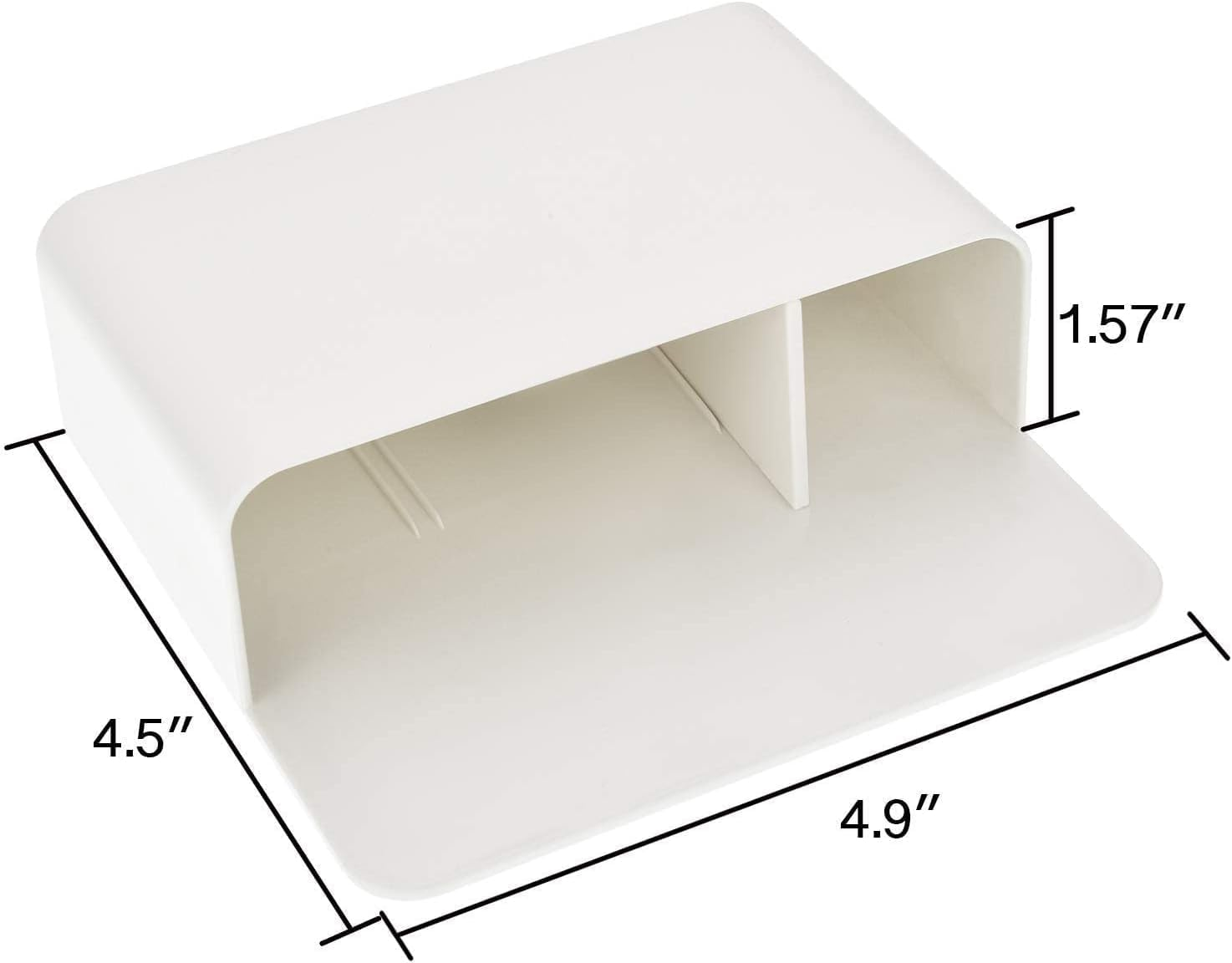 Dry Erase Pen Holder with 1 Pen and Eraser - Magnetic Holder for Fridge, Whiteboard, Locker - School, Office, Home (White) image number 5