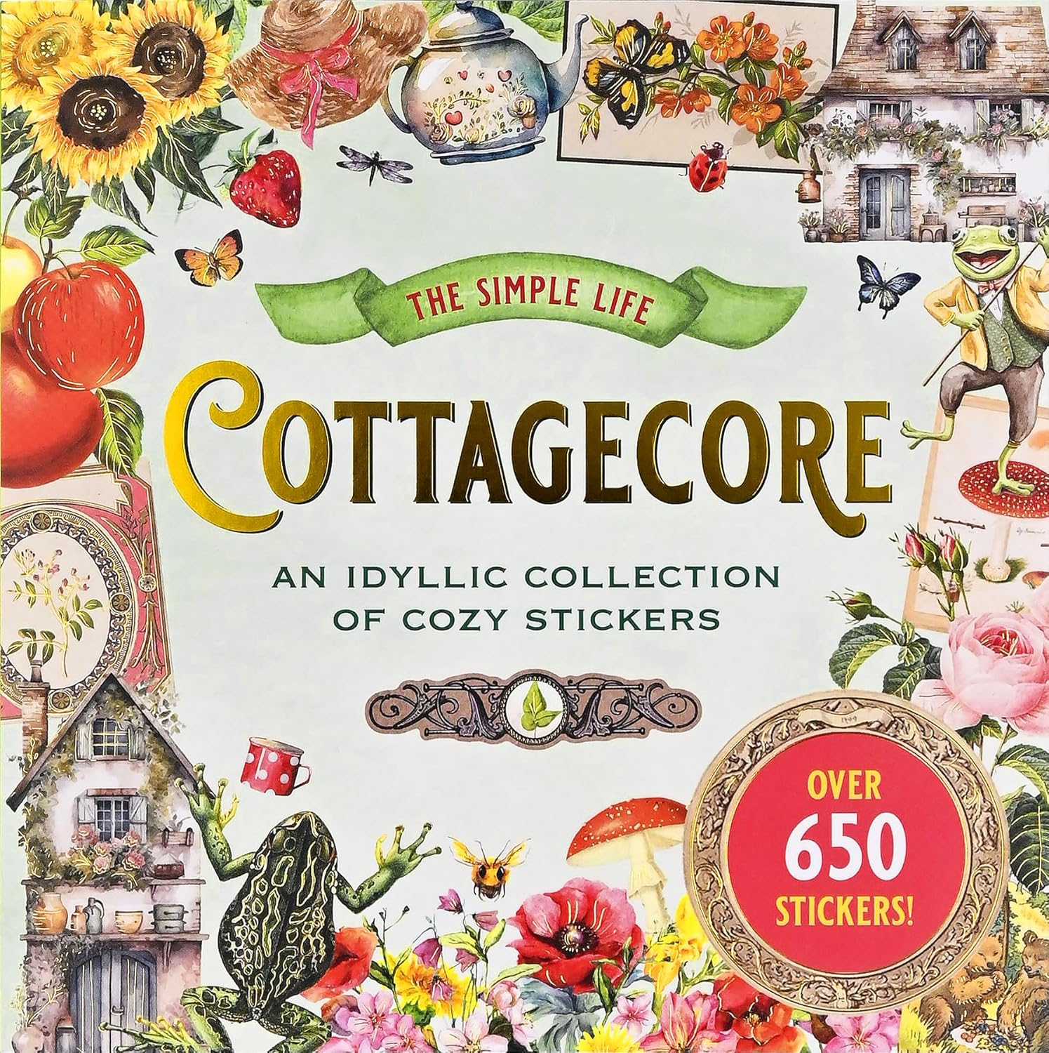 Cottagecore Sticker Book (Over 650 Stickers!)