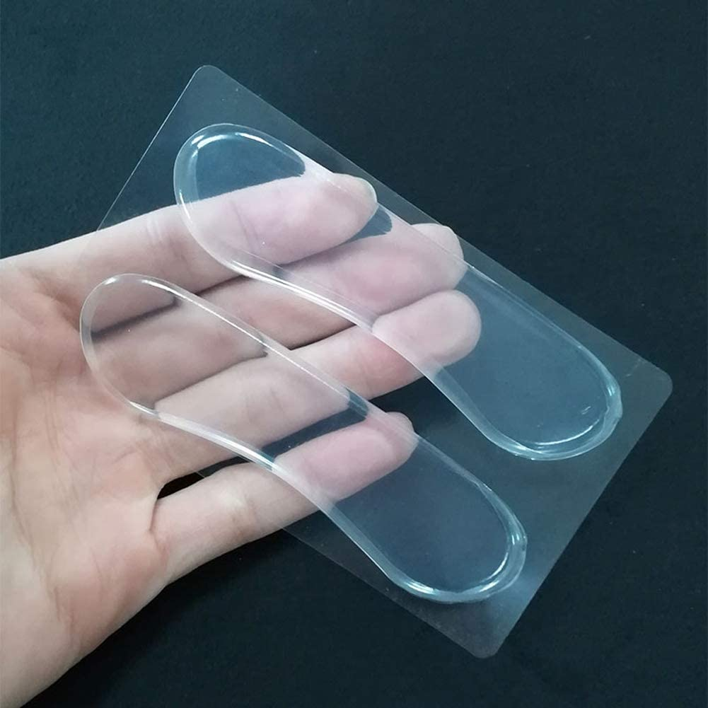 Clear Silicone High Heel Cushion Inserts Pad Heel Grips anti Slip Sandals Gel Strap Strips Foot Support Gel Shoe Sticker Foot Care Protector for Foot Pain Relief, Set of 16, Clear, 16 Piece Set image number 2