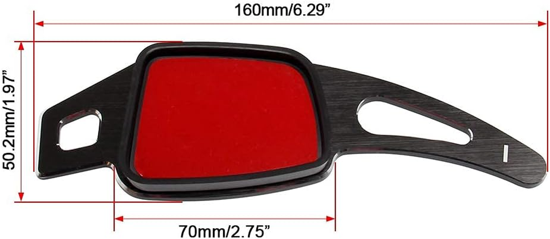 2 Pcs Steering Wheel Shift Blade Paddle Shifter Extension Compatible with Audi A4 S4 Q2 Q5 Q7 image number 2