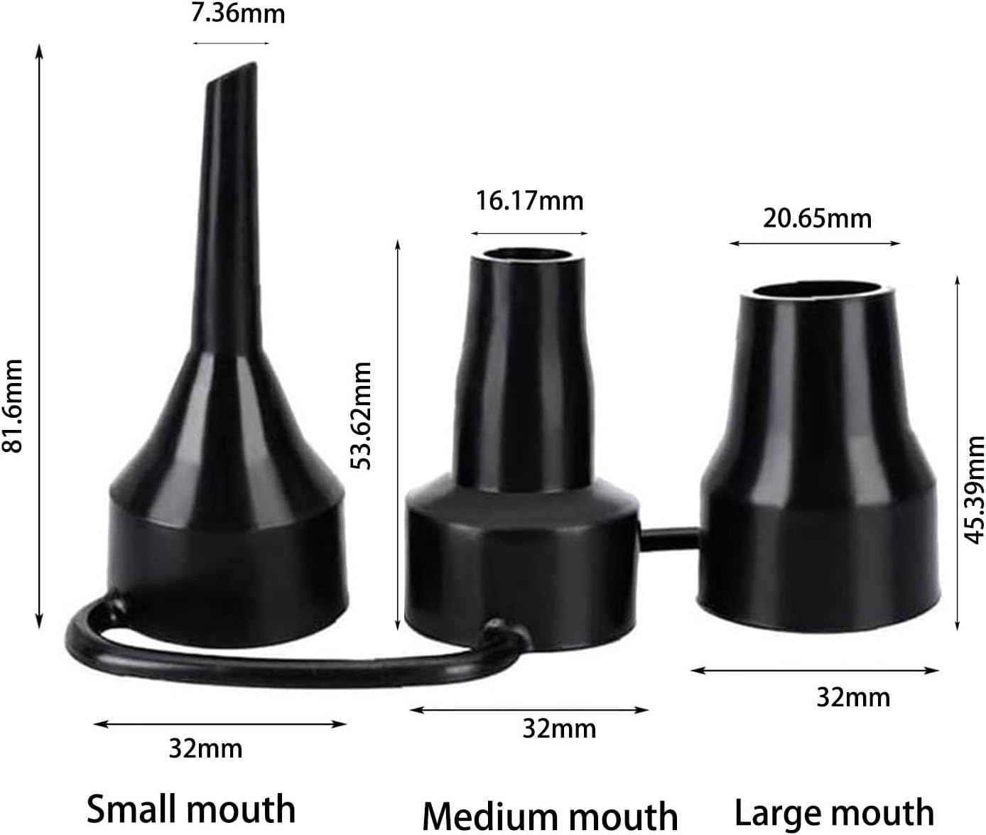 2 Sets Portable Quick Fill Perfect Inflation Nozzles,Electric Air Pump Rozzles,Outdoor Camping Nozzles for Air Mattress Beds,Boats,Inflatable Cushion,Couch,Pool Floats image number 1